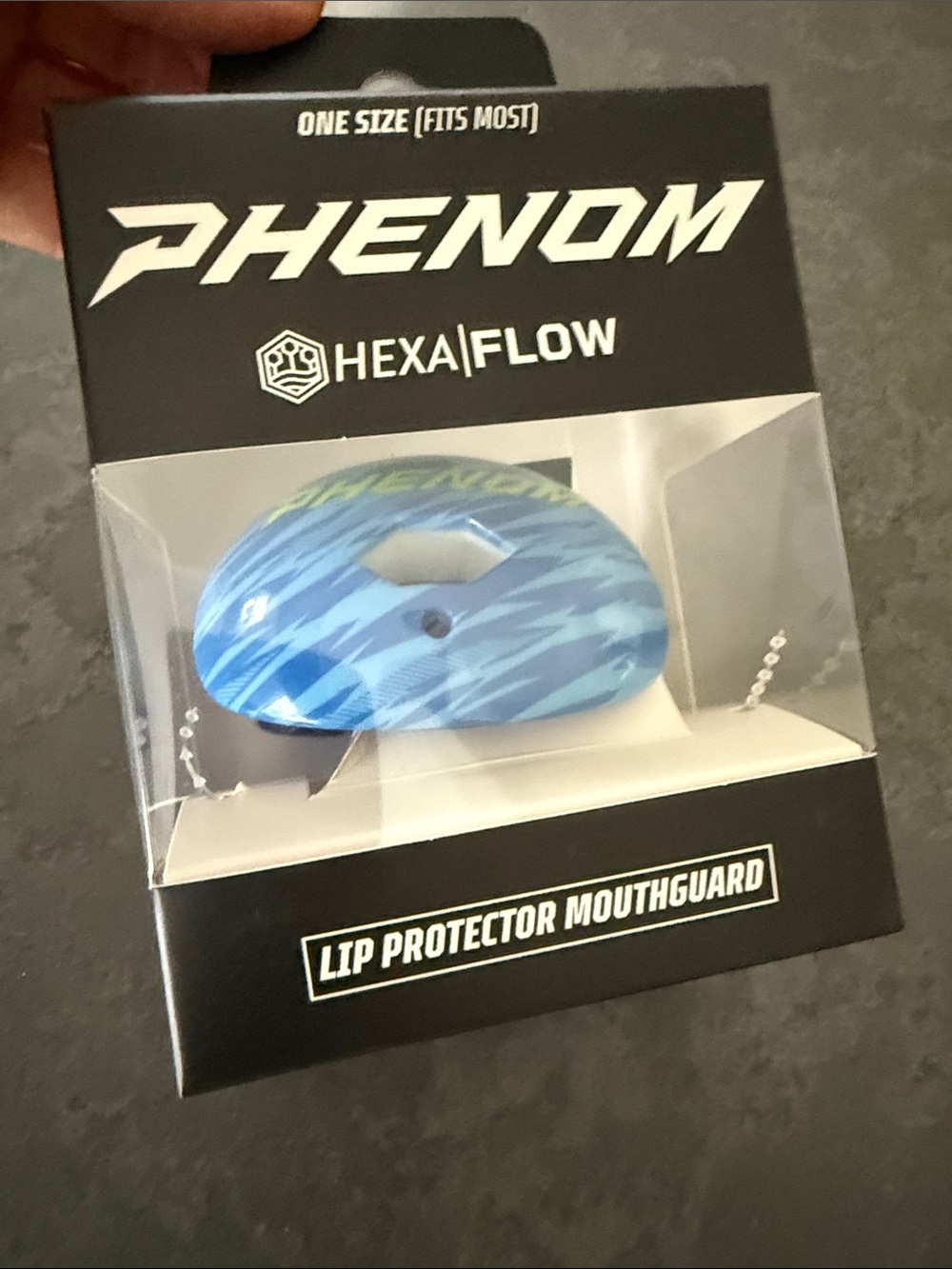 Phenom HexaFlow Blue Lip Protector Mouthguard Great Bluedini Kool-aid